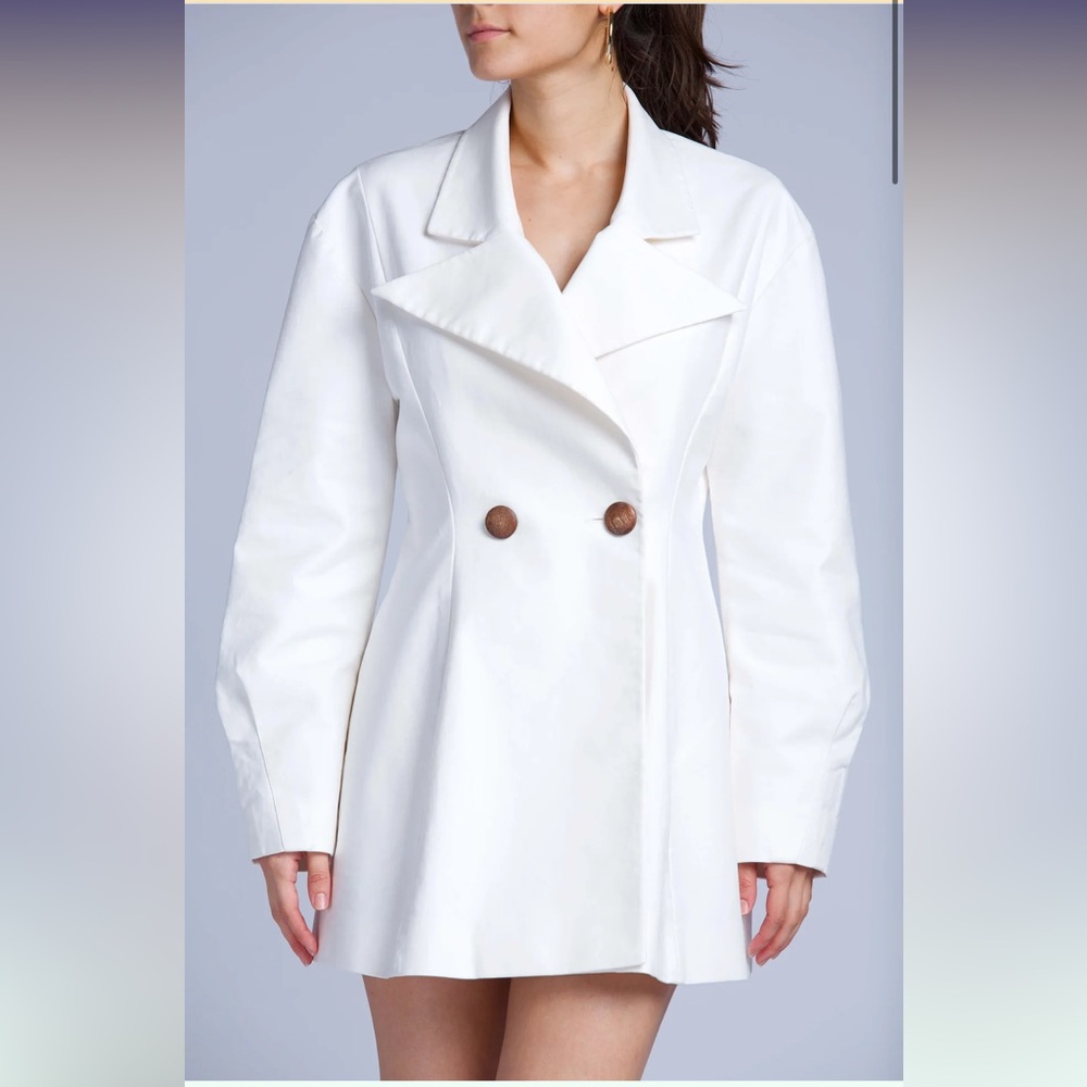 Rejina Pyo White Cotton Blazer Dress size 2